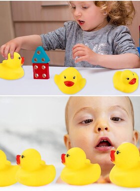 60-300pcs Squeaky Rubber Duck Duckie Float Bath Toys Baby Sh