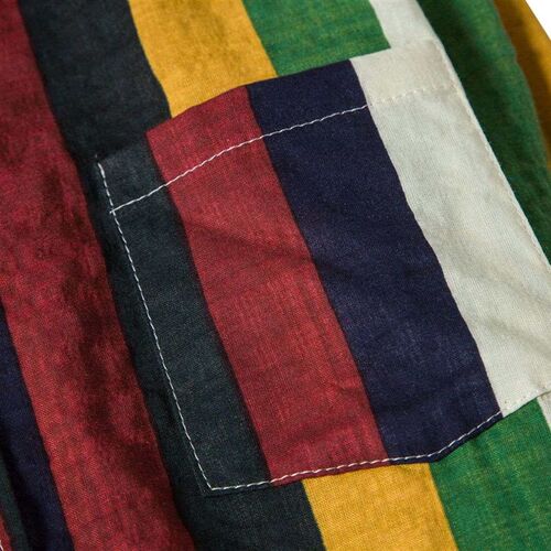 European size autumn new mens casual striped shirt 9662