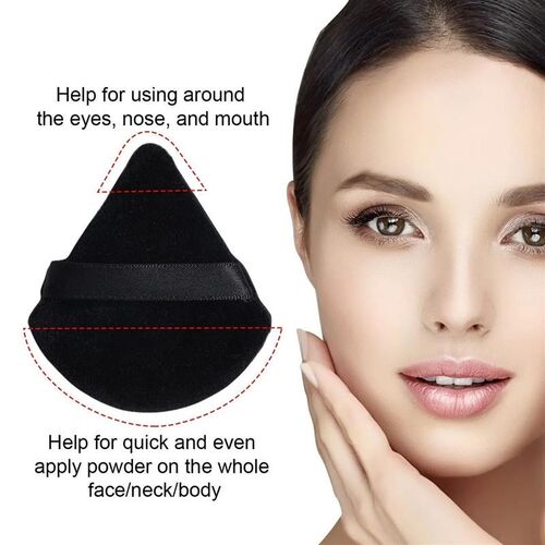 10/12 Pcs Triangle Powder Puff Wet Dry Use For Loose Powder