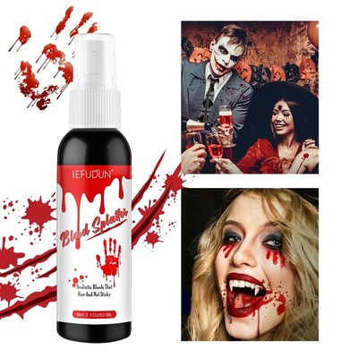 Makeup Kit with Fake Blood Gel Wound Cosmetic with Double-En