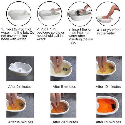 Portable Foot Bath Massage Ionic Detox Foot Bath Aqua Cell