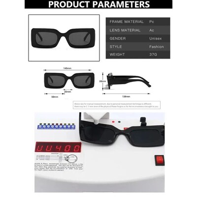 Womens Sunglasses  Fashion Vintage Rectangle Frame Purple P