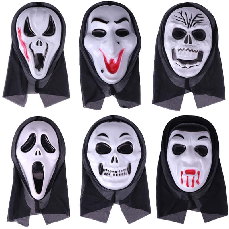 Halloween kids Scary Face mask Skull Reaper Devil prop Trick图片