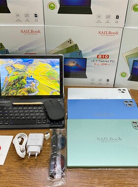 10.1 inch Pad Tablet Pc Book 5G WIFI SIM with keyboard mouse