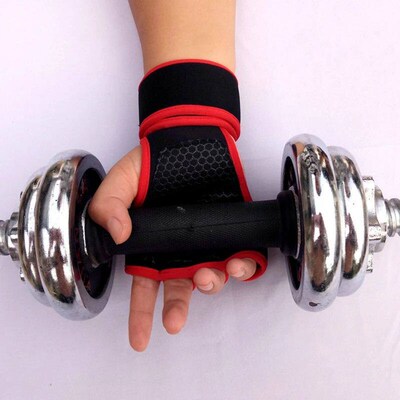 New 1 Pair Weight Lifting Training Gloves Women Men Fitness