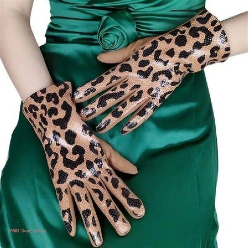 2pack Leopards Decoration Gloves Antiskid Snowboarding