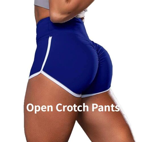 Woman Sexy Crotchless Shorts Open Crotch Panties Costume for