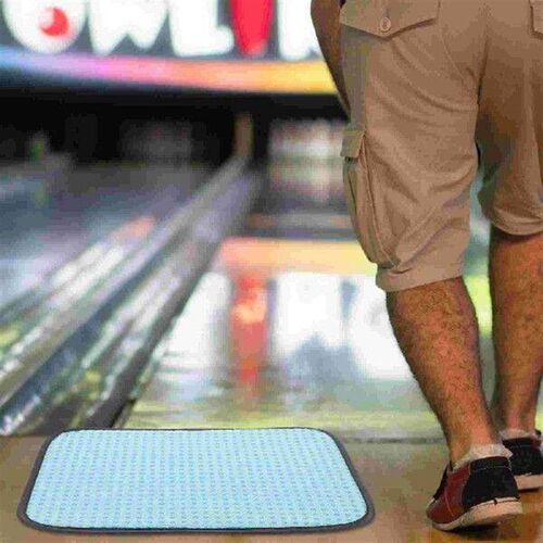 Bowling Mat Balls Cleaning Pad Blue Polyester Professional