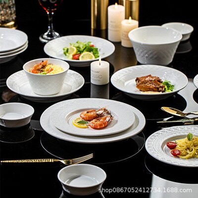 Jingdezhen underglaze color tableware set, bowl and dish set