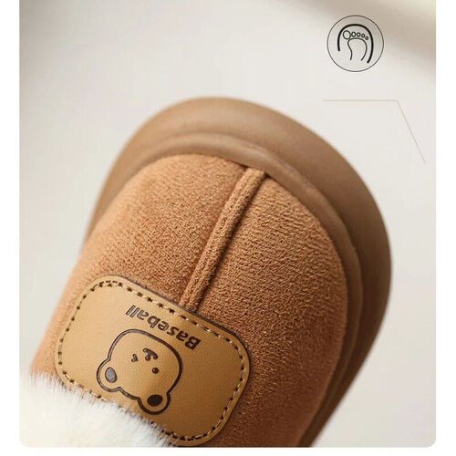 Cute Cartoon Winter Boots For Children Boys Girls Plush Bo