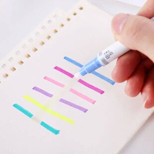 6pcs/set Erasable Highlighter Pen Marker Pastel Liquid Chalk
