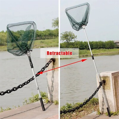 Fishing Landing Net Aluminum Alloy Durable Telescoping Exten