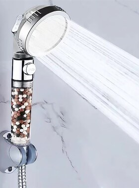 Negative Ion Filter Rain Shower Head Set Water Saving Shower