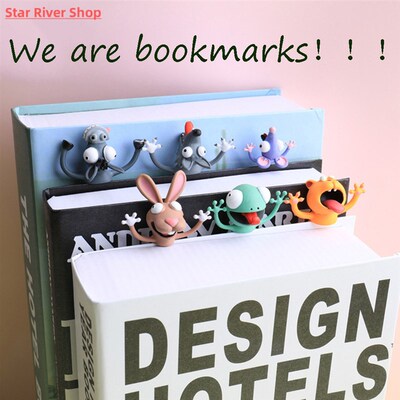1PC Creative Cartoon Animal Style 3D Stereo Bookmarks Origin
