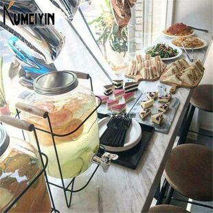 Glass sealed bubble bottle jar faucet mason cask enzyme with