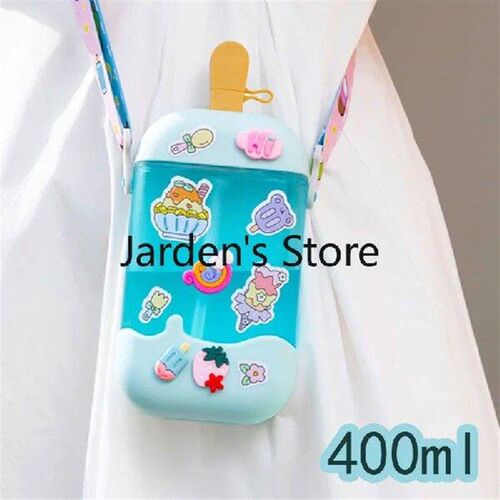 400ml Cute Plastic Water Bottles Kawaii Ice Cream Water