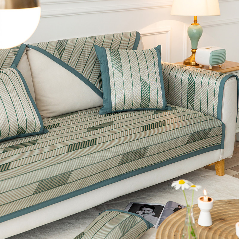 夏季凉席沙发垫夏天款冰丝防滑凉垫竹席子四季通用皮沙发坐垫罩,居家布艺,沙发垫,淘宝优惠券,粉丝福利购,淘宝优惠卷