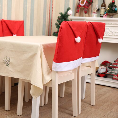 4Pcs Christmas Chair Cover Christmas Decorations For Home
