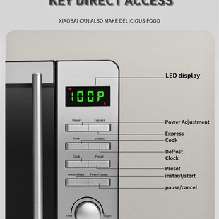 Multifunctional microwave oven English button英文按钮微波炉