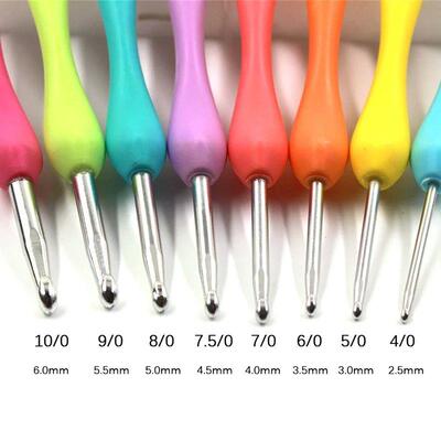 8pcs Crochet Hook 2.5-6.0mm Aluminum Crochet Needles With Co