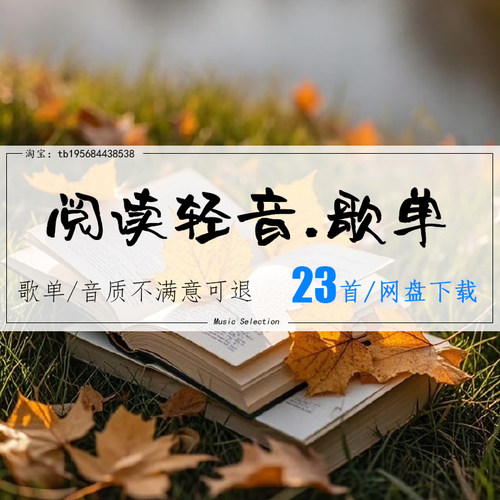 阅读轻音静音佳曲畅游书海mp3歌曲精选高品质音乐无损音源