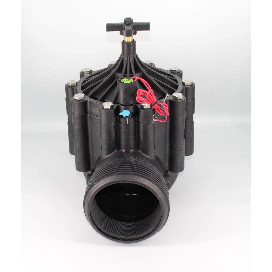 盐碱地改造用大型自动灌溉电磁阀可带法兰安装DN100 4寸