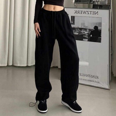 Women pants Black Jogging Sweatpants Women for pants Baggy S