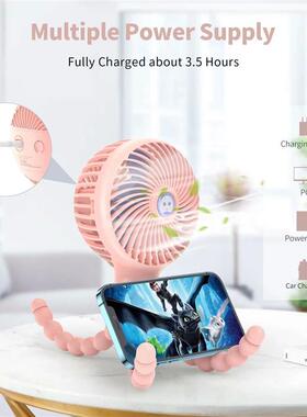SmartDevil Portable Clipu on Stroller Fan 3000mAh Mini Hand