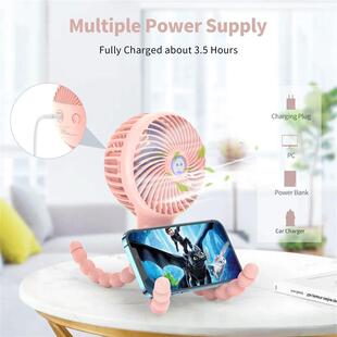 SmartDevil Portable Clipu on Stroller Fan 3000mAh Mini Hand