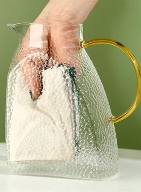 heat-resistin Glass Jug with Lid Ice Tea Water juice cup set
