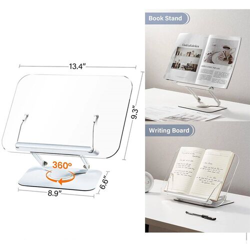 Portable Book Stand Free Angle Adjustable Book Holder for Th