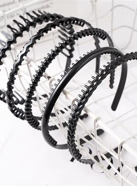 Matte Black Hair Hoop Non-Slip HairBand Female All-Match Pre