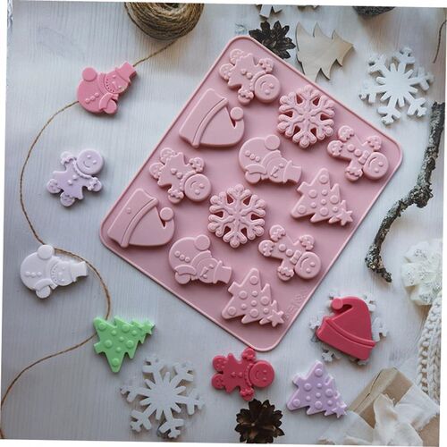 Cake Silicone Mold Christmas Chocolate Mould Decoration Mold