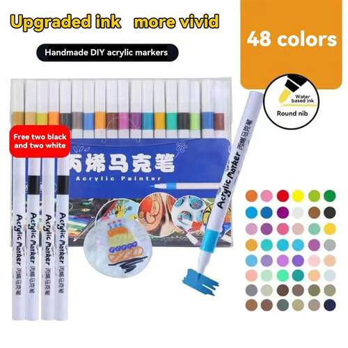 12/24/36/48/60 Colors Acrylic Paint Marker Set Art Markers P