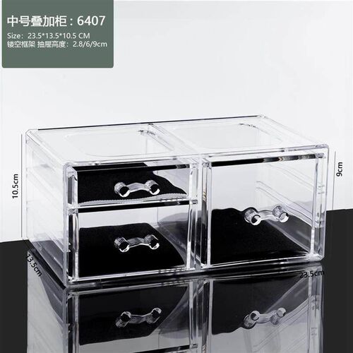 acrylic cosmetic box transparent clear make up organizer