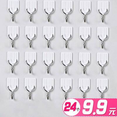 White wall hooks wall hanging glue stick can not pull off
