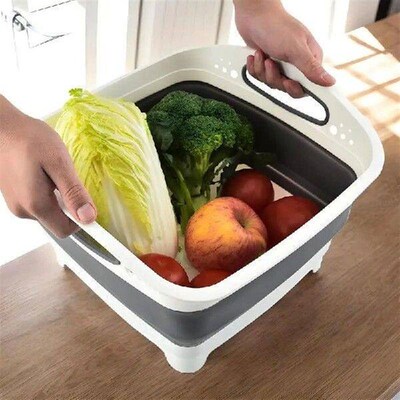Baby Bottle Wash Basin Camping Sink Wash Tub Foldable Dish