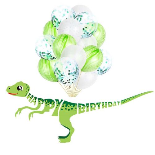Dinosaur themed Banner Dino Garland Jungle Safari dinosaur P