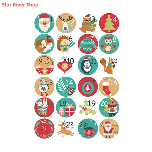 Cute Stickers Christmas Gifts Packaging Labels Creative Numb