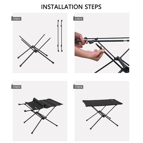 Foldable Camping Table-Aluminum Lightweight Folding Table Co