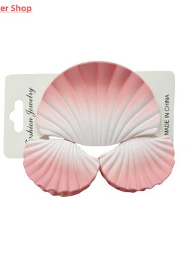 3pcs/set Dreamy Shell Hair Claw Elegent Gradient Clips Ocean