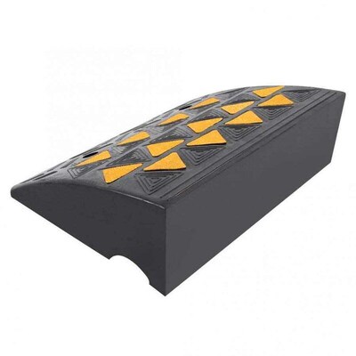 2pcs Heavy Duty Rubber Curb Ramps Driveway Threshold Ramp fo