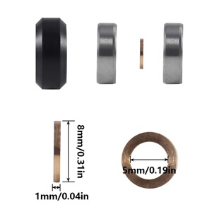 Aokin 2/6PCS 3D Printer POM Wheel Plastic Pulley 625ZZ Linea
