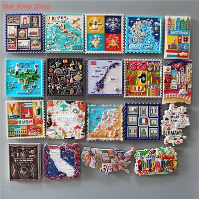 World Tourism Fridge Magnets Japan USA Australia Philippines
