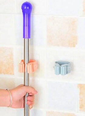 Powerful Non-marking Mop Clip Without Punching Bathroom Mult