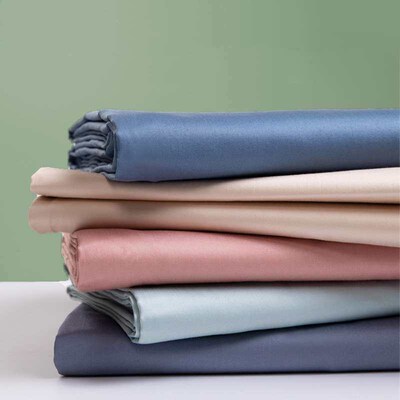 100 long staple cotton sheets single cotton solid color 1.5