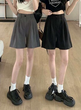 Black suit shorts, womens spring and summer new style, smal