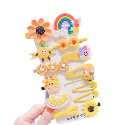 Childrens Cartoon Hairpin Cute Broken Hair Hairpin Clip Lit