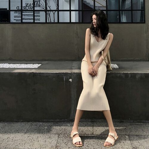 Fashion Women V-neck Maxi Dress Sexy Sling Sleeveless Dresse