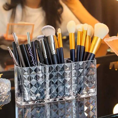 1Pcs/2Pcs Diamond Patterned Mirror Cabinet Storage Box, Bath